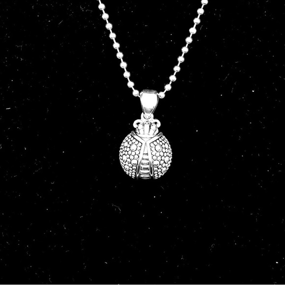 Lagos Rare Wonders Silver Ladybug Pendant Necklace - Picture 6 of 10